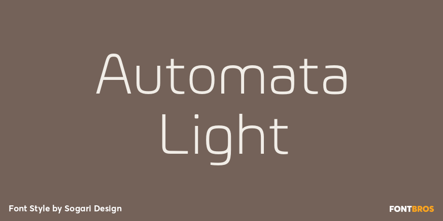 Automata Light Font Poster #1