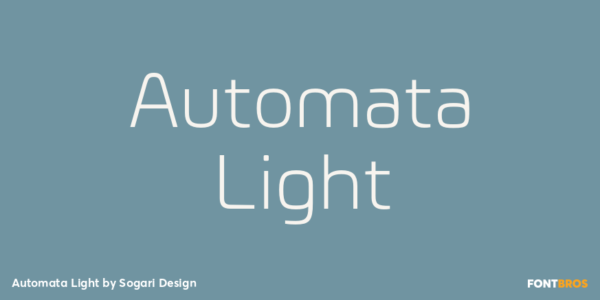 Automata Light Font Poster