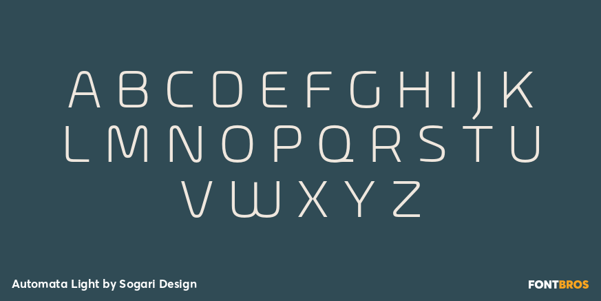 Automata Light Font Poster #2