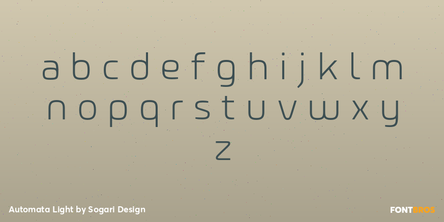 Automata Light Font Poster #3