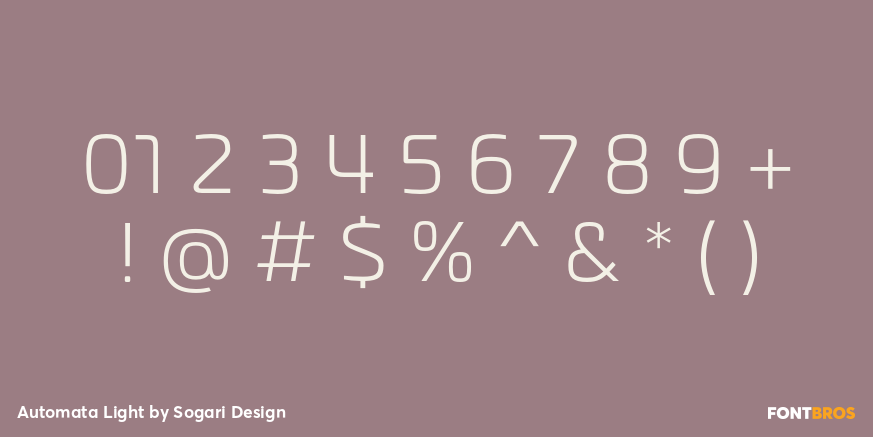Automata Light Font Poster #4