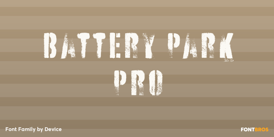 Battery Park Pro Font Poster #1