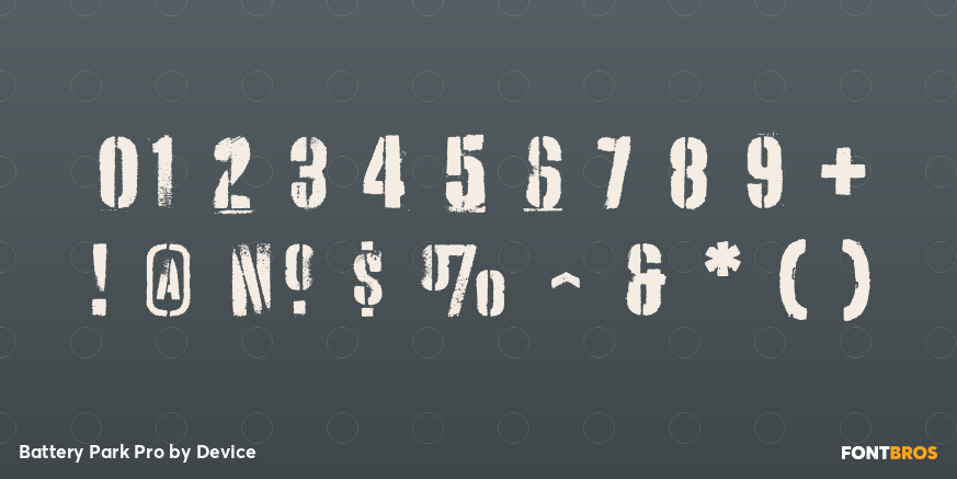 Battery Park Pro Font Poster #1