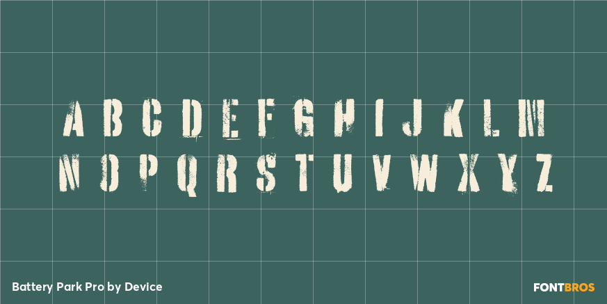 Battery Park Pro Font Poster #1