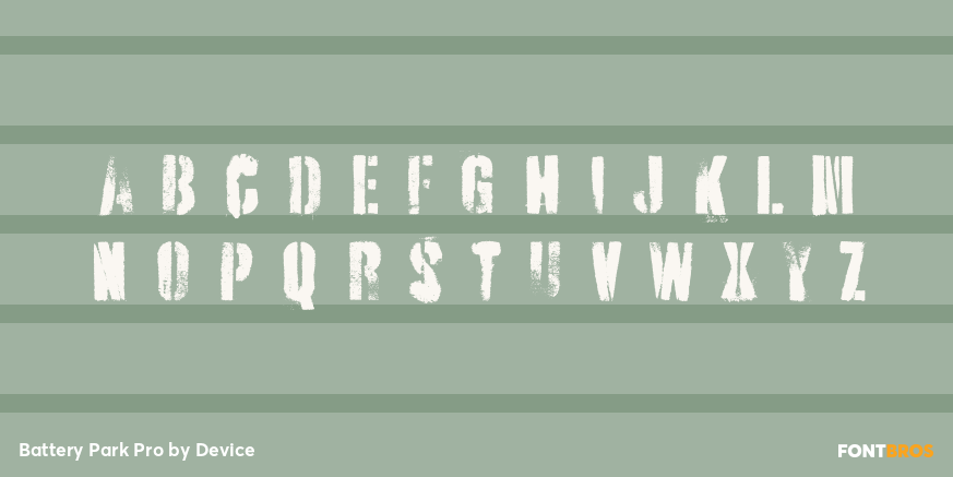 Battery Park Pro Font Poster #1