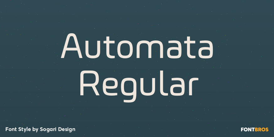 Automata Regular Font Poster