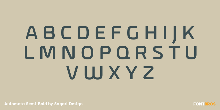 Automata Semi-Bold Font Poster #2