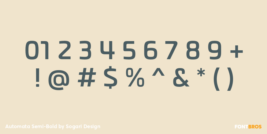 Automata Semi-Bold Font Poster #4