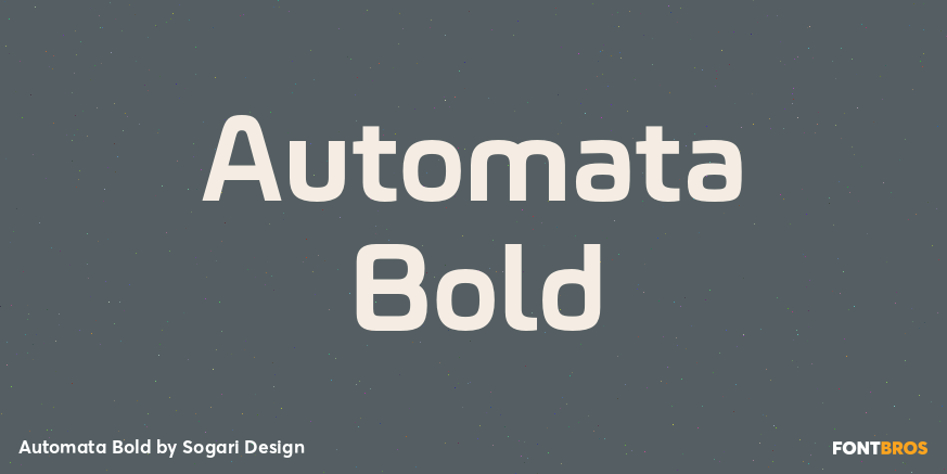 Automata Bold Font Poster