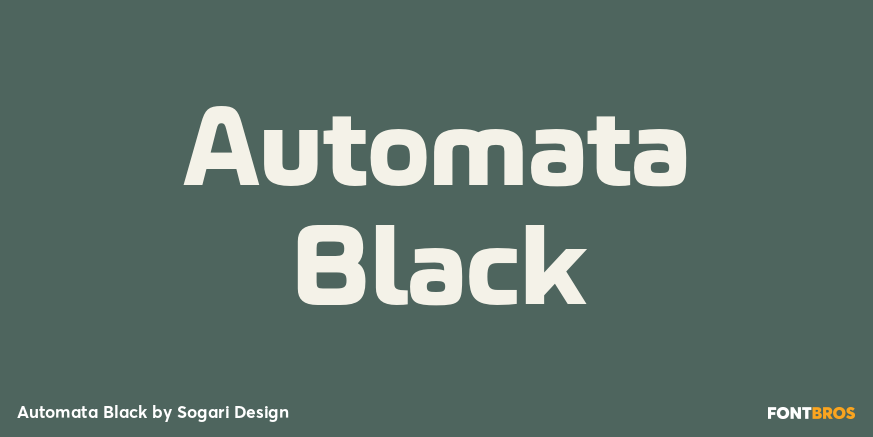 Automata Black Font Poster