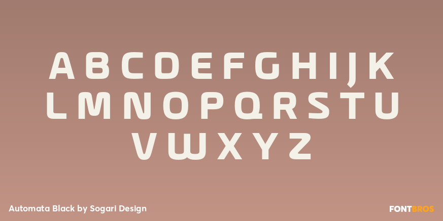 Automata Black Font Poster #2