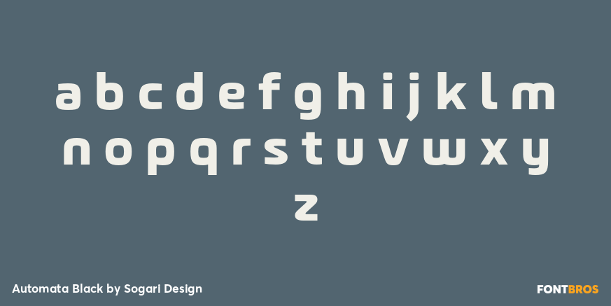 Automata Black Font Poster #3