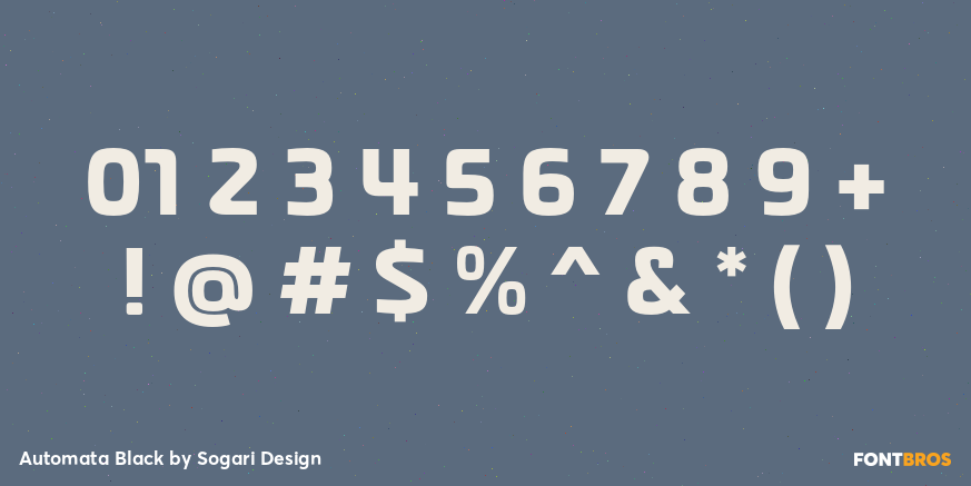 Automata Black Font Poster #4