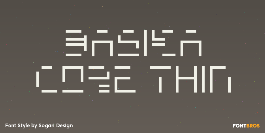 Basika Core Thin Font Poster #1