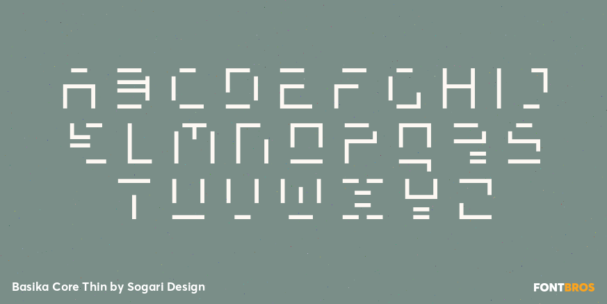 Basika Core Thin Font Poster #2