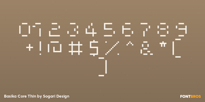 Basika Core Thin Font Poster #4