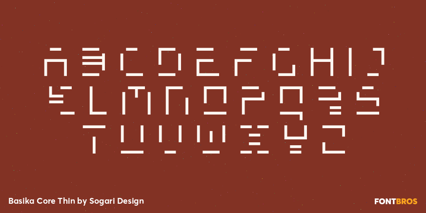 Basika Core Thin Font Poster #1