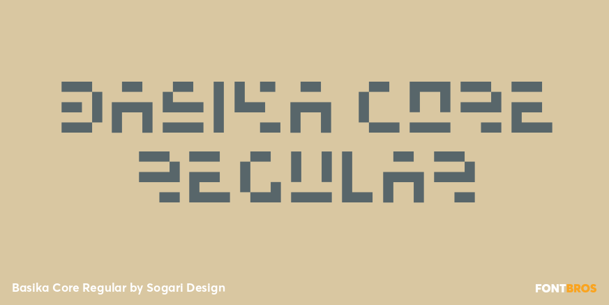 Basika Core Regular Font Poster