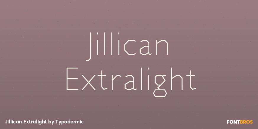 Jillican Extralight Font Poster #1
