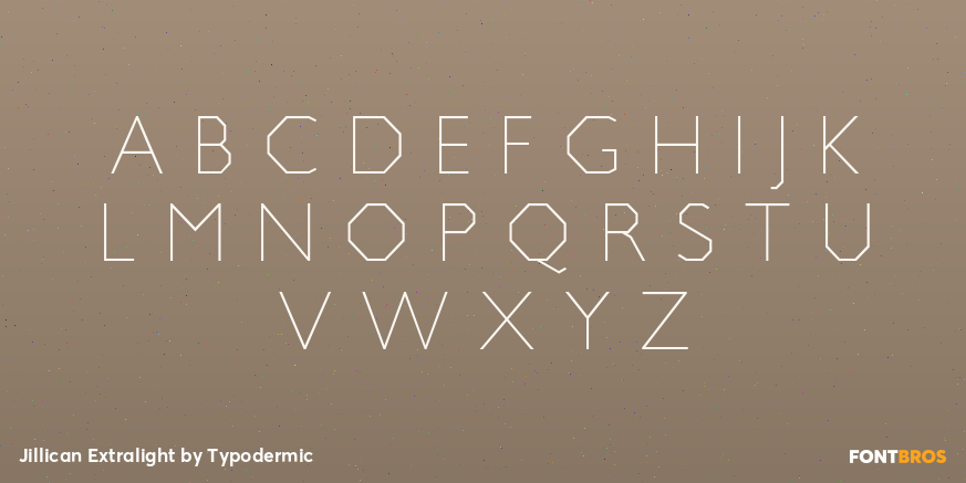 Jillican Extralight Font Poster #2