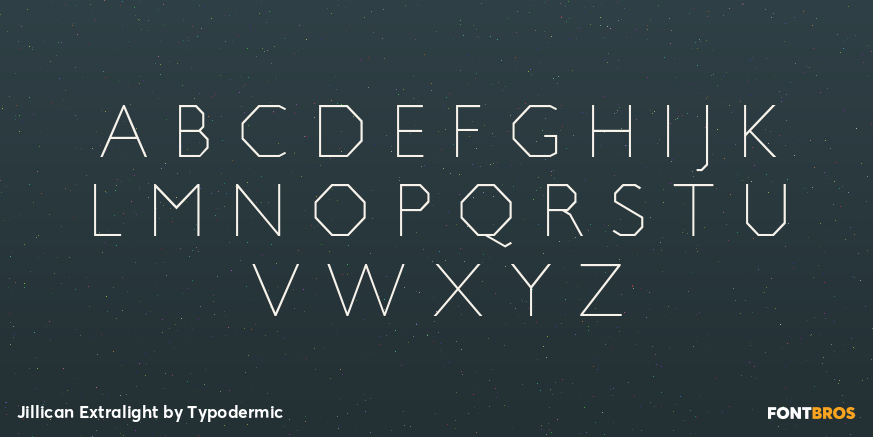 Jillican Extralight Font Poster #1