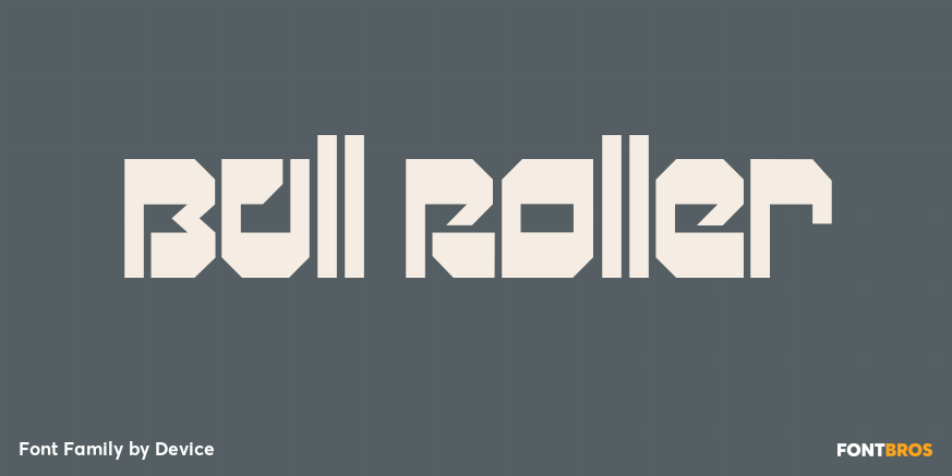 Bull Roller Font Poster #1