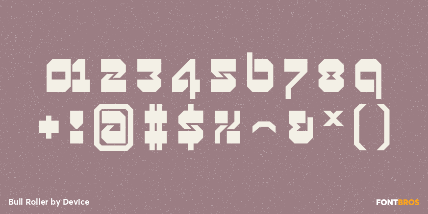 Bull Roller Font Poster #1