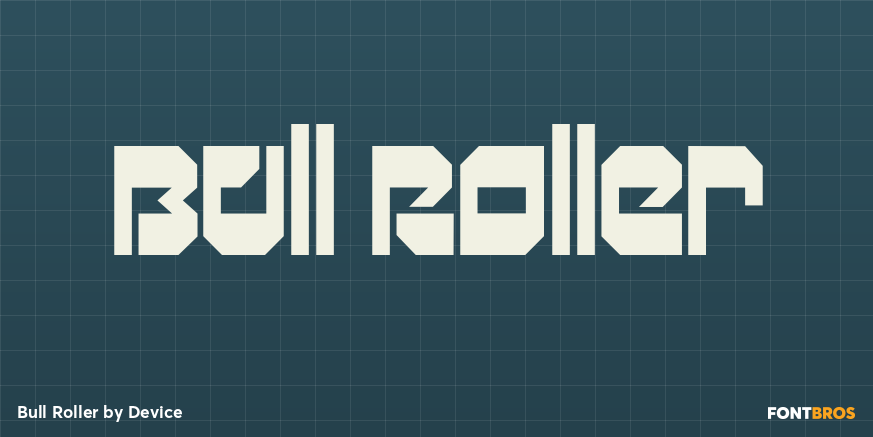 Bull Roller Font Poster