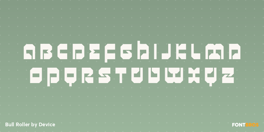 Bull Roller Font Poster #2