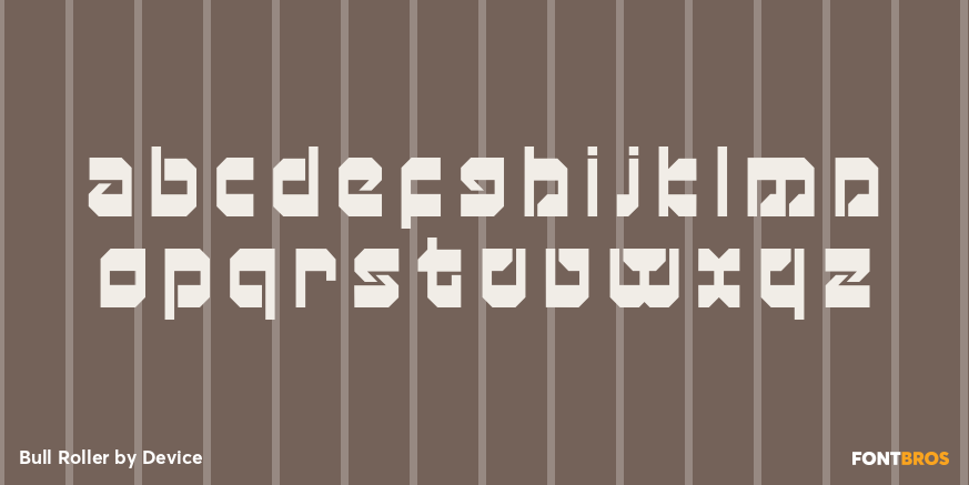 Bull Roller Font Poster #3