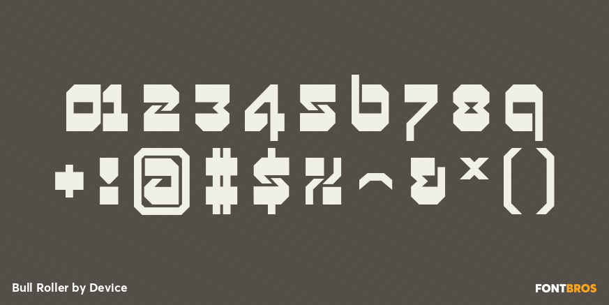 Bull Roller Font Poster #4