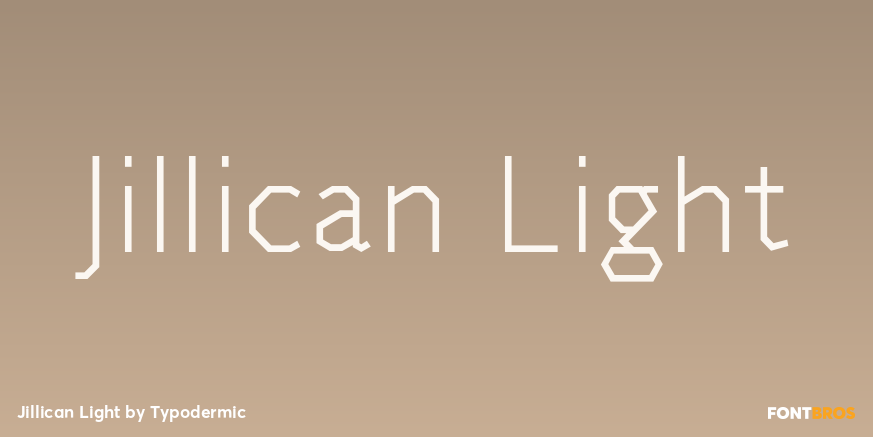 Jillican Light Font Poster #1