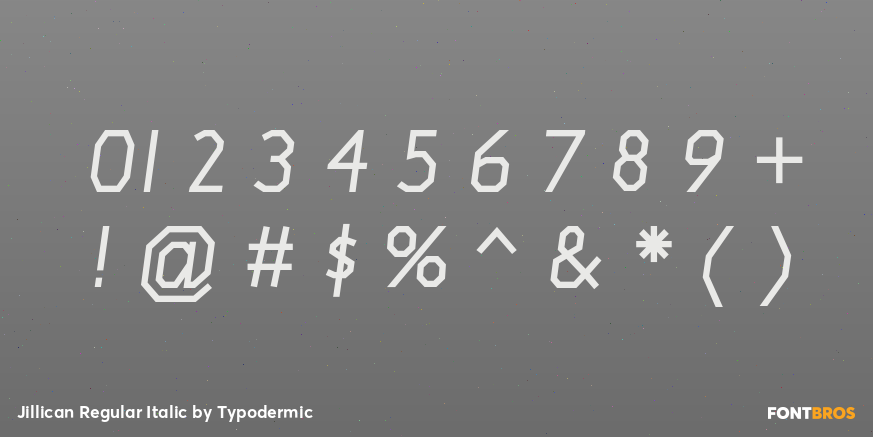 Jillican Regular Italic Font Poster #4