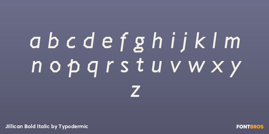Jillican Bold Italic Font Poster #3