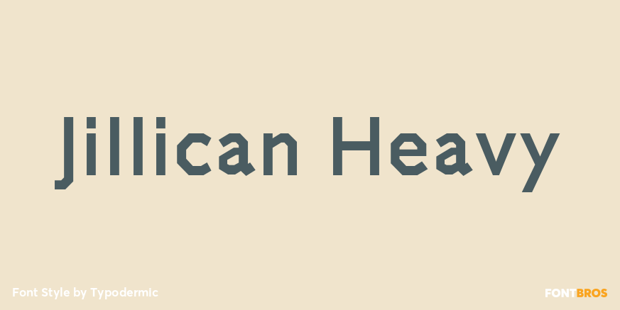 Jillican Heavy Font Poster #1