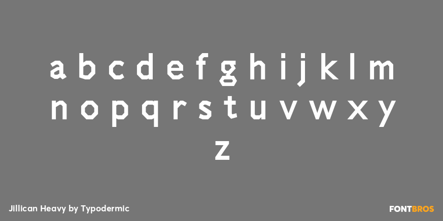 Jillican Heavy Font Poster #1