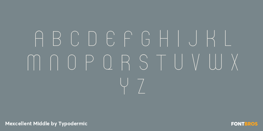 Mexcellent Middle Font Poster #2