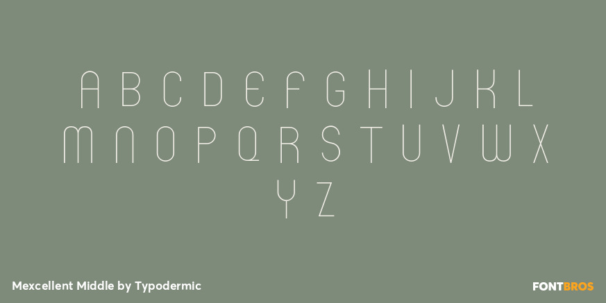 Mexcellent Middle Font Poster #3