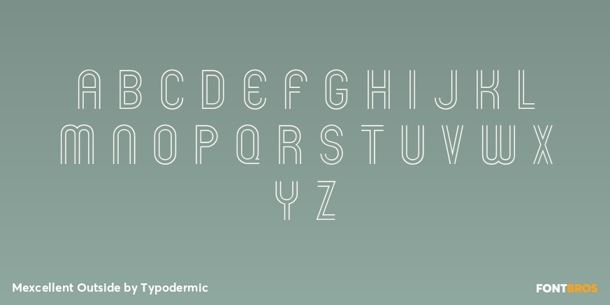 Mexcellent Outside Font Poster #2