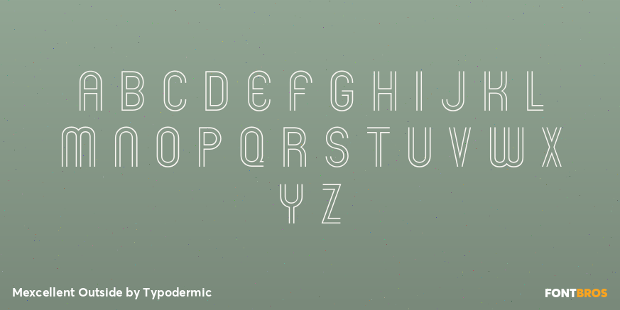 Mexcellent Outside Font Poster #3