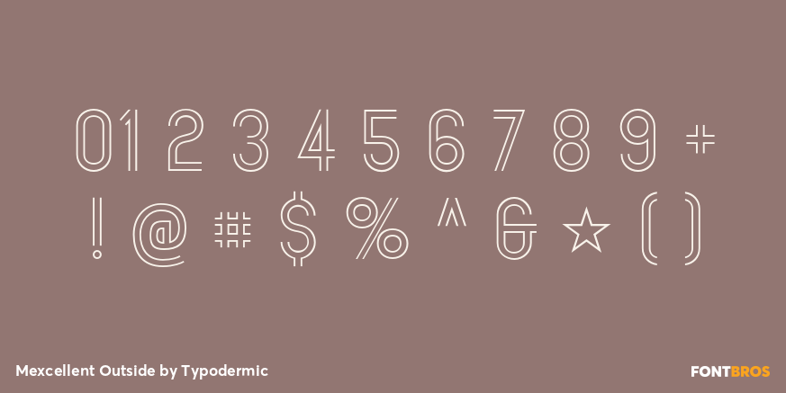 Mexcellent Outside Font Poster #4