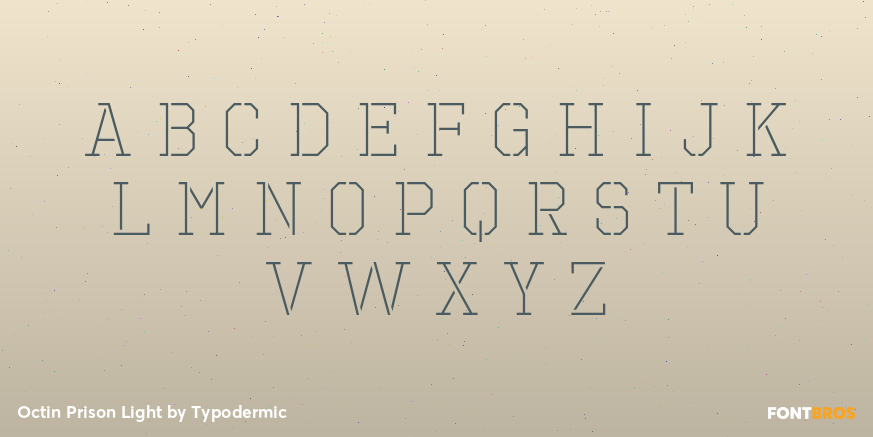 Octin Prison Light Font Poster #3