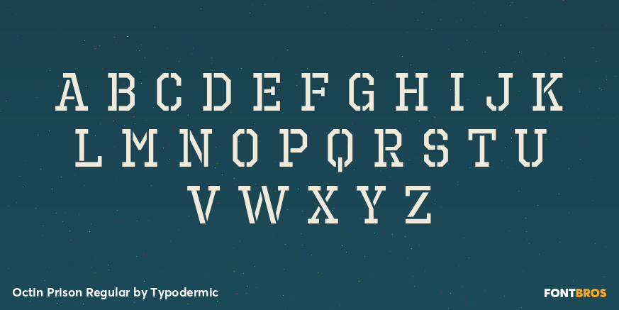 Octin Prison Regular Font Poster #2