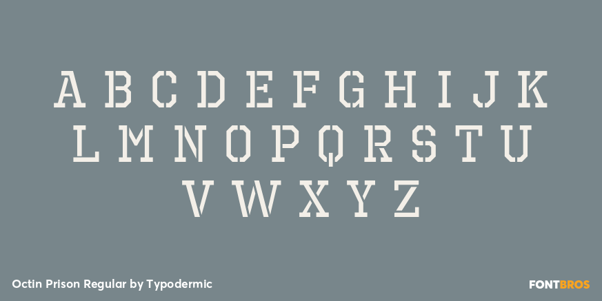 Octin Prison Regular Font Poster #3