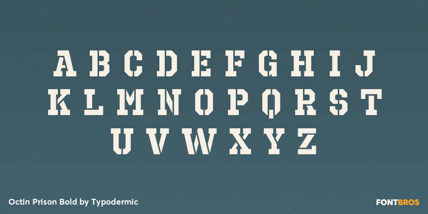 Octin Prison Bold Font Poster #2