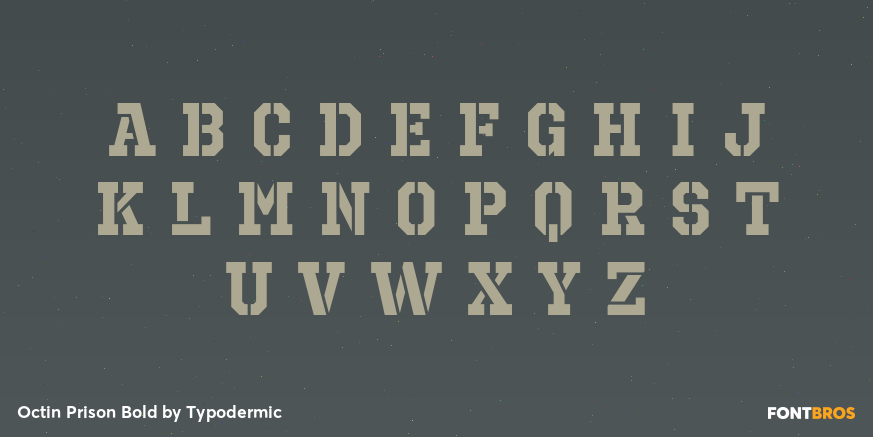 Octin Prison Bold Font Poster #3