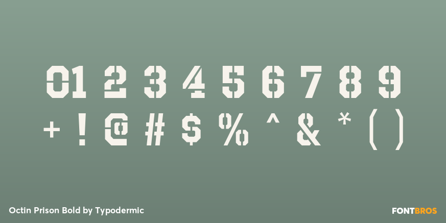 Octin Prison Bold Font Poster #4