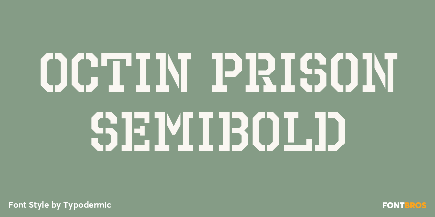 Octin Prison Semibold Poster