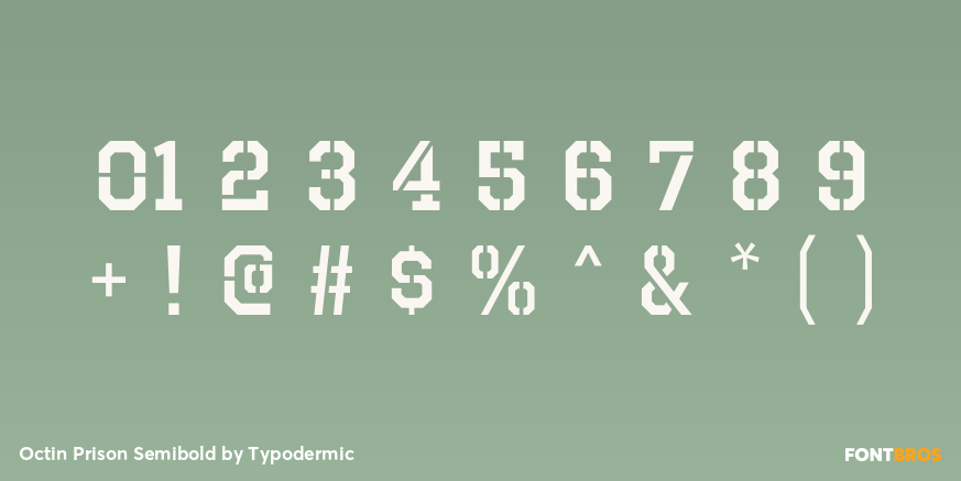 Octin Prison Semibold Font Poster #1