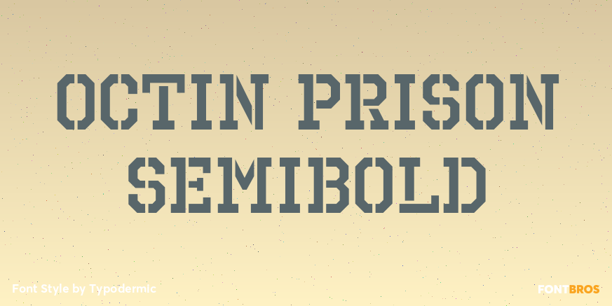 Octin Prison Semibold Poster